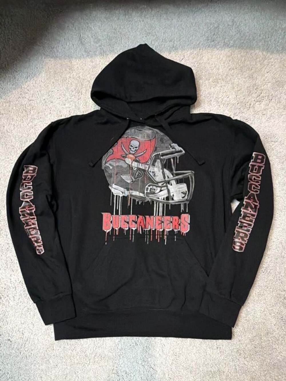 Jon Lauren Apparel Tampa Bay Buccaneers Helmet Graphic Hoodie